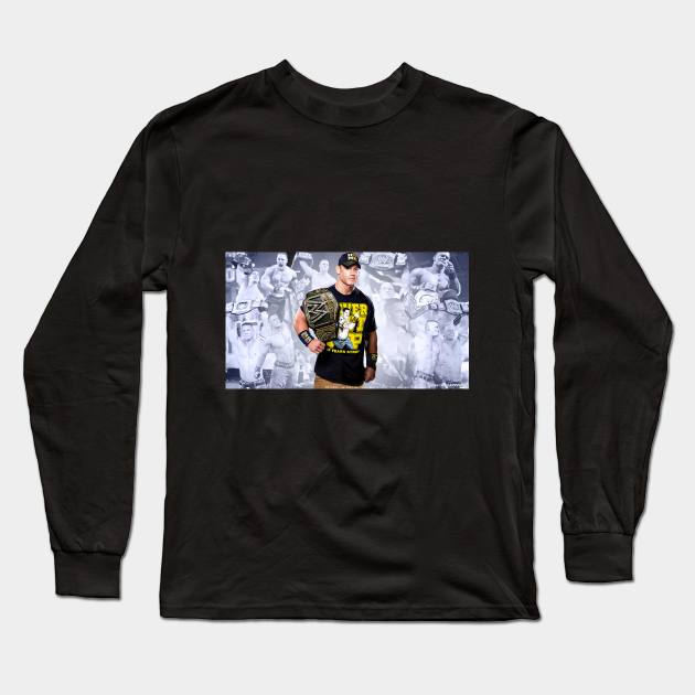 John Cena Long Sleeve T-Shirt by AntiqueScript